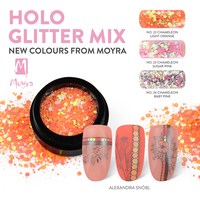 Moyra HOLO GLITTER MIX Holo Glitter Mix! Ein Nageldesign Klassiker! Pigment-Puder von Moyra! Für Ihre perfekte Nail Art für zu Hause! Für Ihre perfekte Nail Art fürs Nagelstudio! Nageldesign, Nagelpflegeprodukte, Nagellacke, Nagelpflege, Gel, Modellage, Nail Art, NailArt, Nageldesignzubehör, Aktionen, Rabatte, Nailart-Neuheiten, Aufbaugel, Aufbau-Gel, UV-Gel Lack,UV/LED-Lampe, Einphasen-Gel, lange haltbar, Gel und Acryl, kein Vergilben am Naturnagel, perfekte Smile-Linie, Aufbau-Gel, optimale Viskosität, Aufbau mit Schablone, Nagel-Tipps, hohe Deckkraft, hohe Pigmentierung, Colour Gel